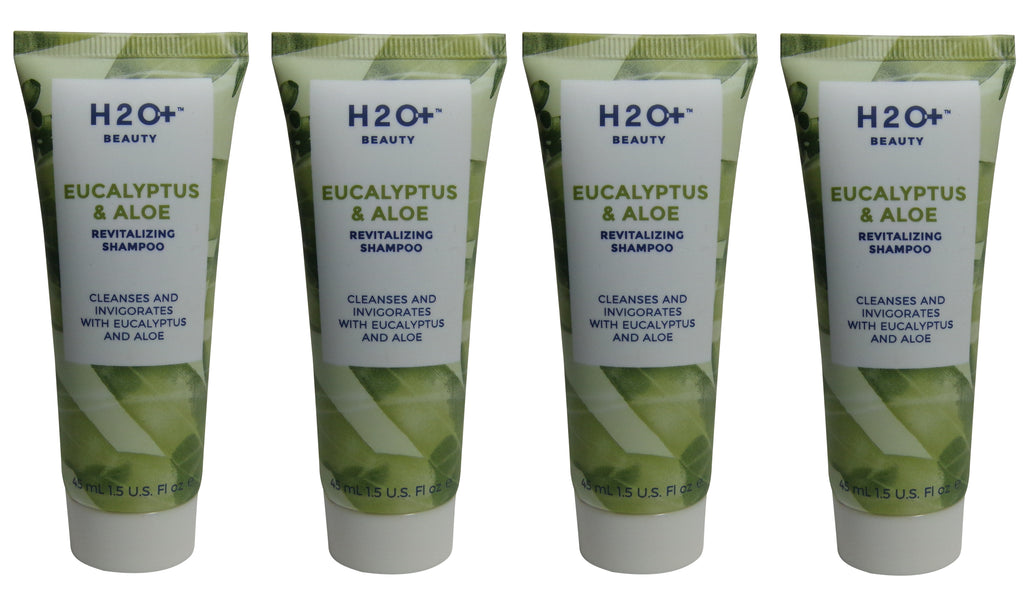 H2O Plus Eucalyptus & Aloe Shampoo lot of 4 each 1.5oz bottles. Total of 6oz