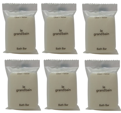 Le Grand Bain Citron & Veviter Soap lot of 6 each 1oz bars. Total of 6oz