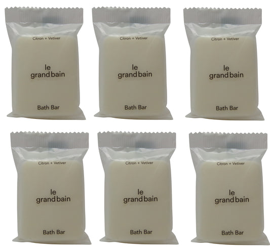 Le Grand Bain Citron & Veviter Soap lot of 6 each 1oz bars. Total of 6oz