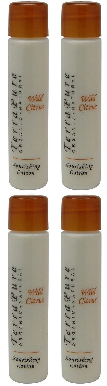 Terra Pure Wild Citrus Nourishing Lotion Lot of 4 1oz Bottles Total of 4oz